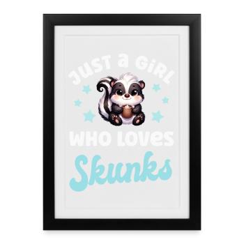 Mouffette - Affiche encadrée (27 × 37 cm) - noir - Devant