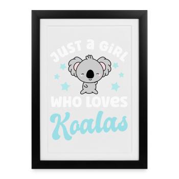 Koala Koala Ours - Affiche encadrée (27 × 37 cm) - noir - Devant