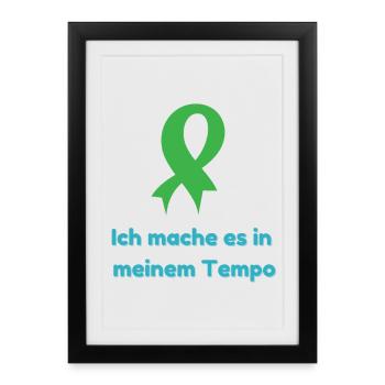 I do it at my pace - Framed poster (27 × 37 cm) - black - Front