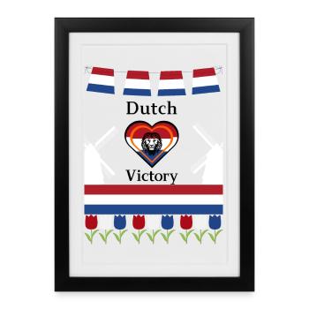 Dutch victory - Framed poster (27 × 37 cm) - black - Front