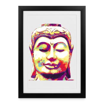 Buddha - Framed poster (27 × 37 cm) - black - Front