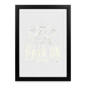 El PatrOn Bull Logo - Framed poster (27 × 37 cm) - black - Front