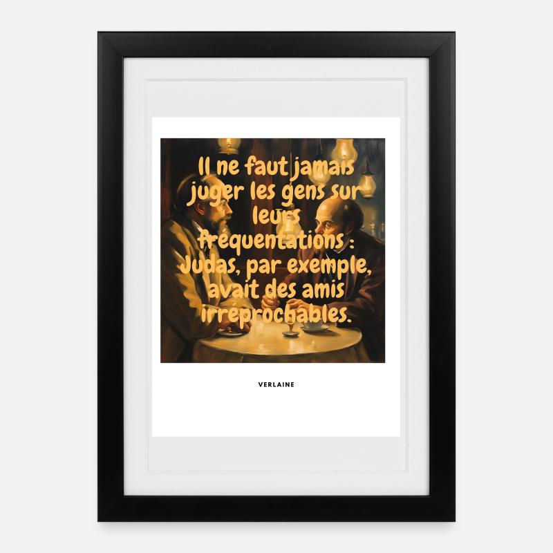 Judge - Affiche encadrée (27 × 37 cm) - noir