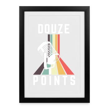 Douze Points Eurovision Song Contest - Framed poster (27 × 37 cm) - black - Front