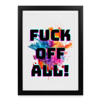 A colorful expression of freedom - Framed poster (27 × 37 cm) - black - Front