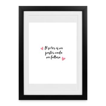 Inspirational Religious Phrase for T-Shirt - Framed poster (27 × 37 cm) - black - Front