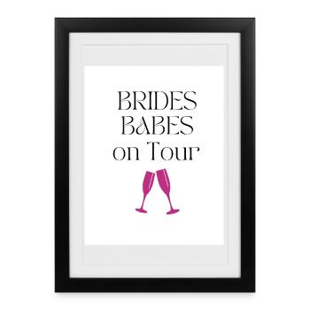 Bride_Babes - Affiche encadrée (27 × 37 cm) - noir - Devant