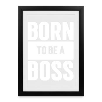 Pride and Ambition Motivation - Framed poster (27 × 37 cm) - black - Front