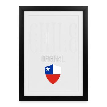 Originally from Chile, born in Chile - Framed poster (27 × 37 cm) - black - Front
