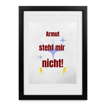 Humorous Pride Saying - Framed poster (27 × 37 cm) - black - Front