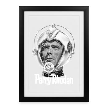 PERRY RHODAN Tête - Affiche encadrée (27 × 37 cm) - noir - Devant