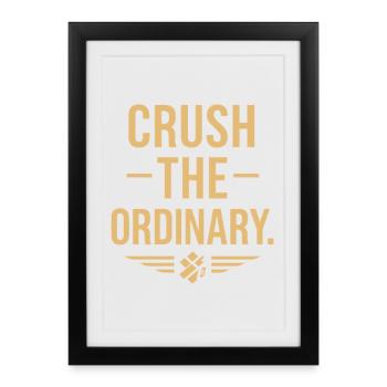 Empowering Wear : écraser le message de l’ordinaire - Affiche encadrée (27 × 37 cm) - noir - Devant