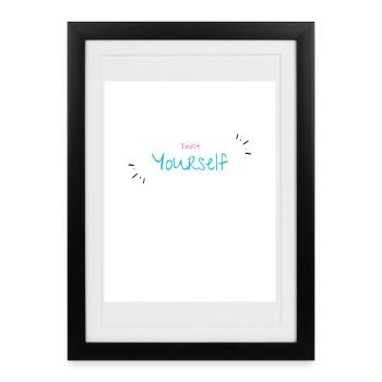 Inspirational Design Personal Empowerment - Framed poster (27 × 37 cm) - black - Front