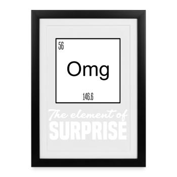 Humor Chemistry Gift Idea for Chemistry Teacher - Framed poster (27 × 37 cm) - black - Front