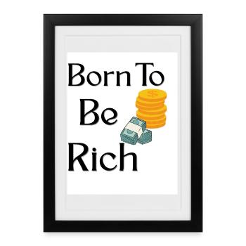 Birth to Wealth Designer Tea - Framed poster (27 × 37 cm) - black - Front