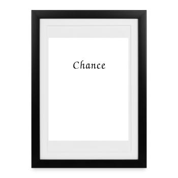 Design de t-shirt tendance. - Affiche encadrée (27 × 37 cm) - noir - Devant