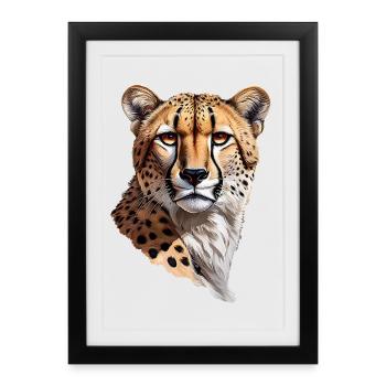 Cheetah - Framed poster (27 × 37 cm) - black - Front