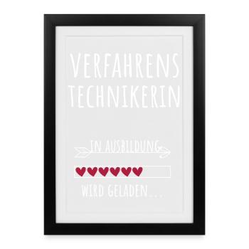 Process Engineer Studies Profession Training - Framed poster (27 × 37 cm) - black - Front