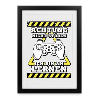 Gamer - Framed poster (27 × 37 cm) - black - Front