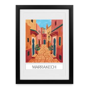 Marrakech Magic of Colours - Framed poster (27 × 37 cm) - black - Front