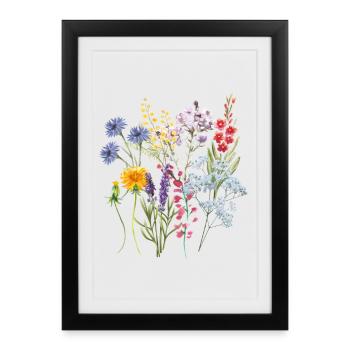 Summer meadow for the heart - Framed poster (27 × 37 cm) - black - Front