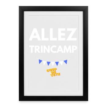 Allez Trincamp Coup de Tête - Affiche encadrée (27 × 37 cm) - noir - Devant