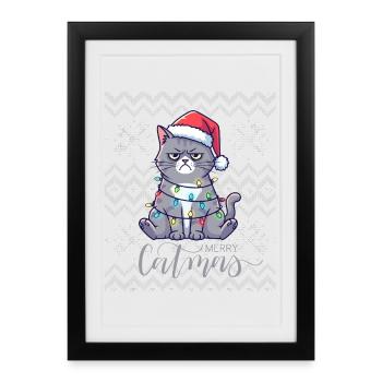 Bright Chatmas Christmas - Framed poster (27 × 37 cm) - black - Front