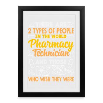 Pharmacist Pharmaceutical Technical - Framed poster (27 × 37 cm) - black - Front