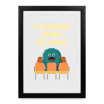 The Abominable Man of Sieges - Framed poster (27 × 37 cm) - black - Front