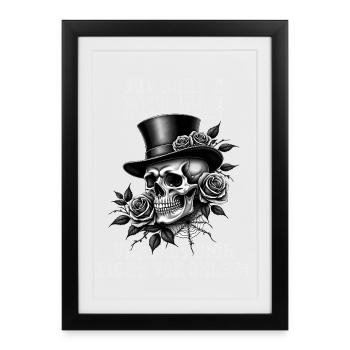 Let's go - The day doesn't mess up by itself - Framed poster (27 × 37 cm) - black - Front