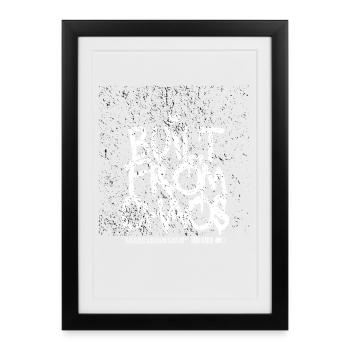 Built From Chaos Graffiti Design - Framed poster (27 × 37 cm) - black - Front