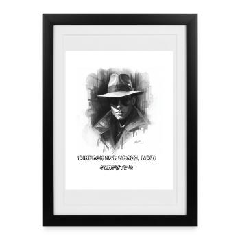 Chasseurs d’Ombres - Affiche encadrée (27 × 37 cm) - noir - Devant
