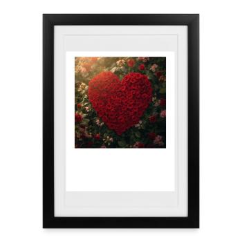 Untitled_design_2 - Affiche encadrée (27 × 37 cm) - noir - Devant