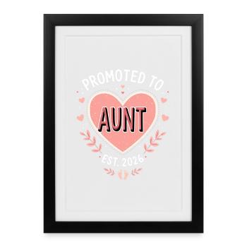 Tante 2026 Tante 2026 Promue Tante 2026 - Affiche encadrée (27 × 37 cm) - noir - Devant