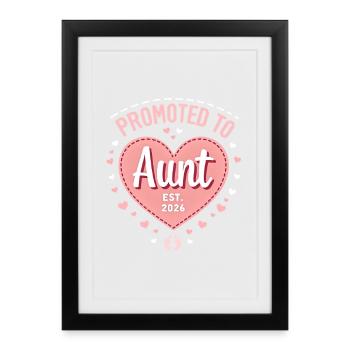 Tante 2026 Tante 2026 Promue Tante 2026 - Affiche encadrée (27 × 37 cm) - noir - Devant