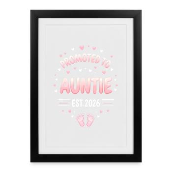 Tante 2026 Tante 2026 Promue Tante 2026 - Affiche encadrée (27 × 37 cm) - noir - Devant