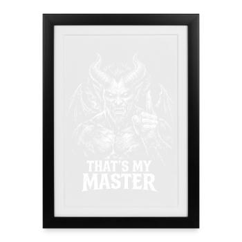 devil - Framed poster (27 × 37 cm) - black - Front