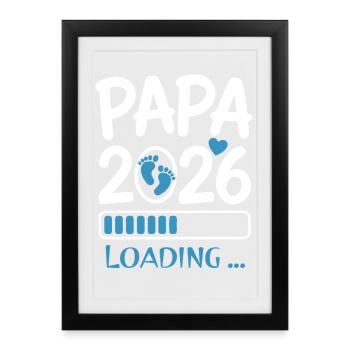 Dad Dad 2026 Funny Gift - Framed poster (27 × 37 cm) - black - Front