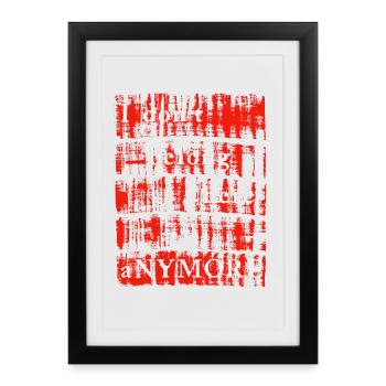 JE N’AI PLUS MA PLACE ICI - Affiche encadrée (27 × 37 cm) - noir - Devant