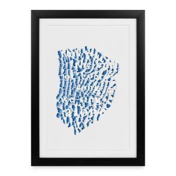 halo - Affiche encadrée (27 × 37 cm) - noir - Devant
