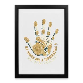 Calisthenics Hands - Framed poster (27 × 37 cm) - black - Front