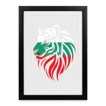 Bulgaria - Bulgaria - Tiger Flags - Framed poster (27 × 37 cm) - black - Front