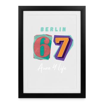 Berlin_67_Aura_4_Life - Affiche encadrée (27 × 37 cm) - noir - Devant