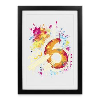 2006 Jubiläum Limited Edition Geburtstag - Gerahmtes Poster (27 × 37 cm) - Schwarz - Vorne