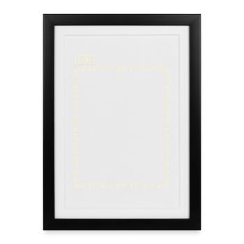 Pensez en dehors des sentiers battus - Affiche encadrée (27 × 37 cm) - noir - Devant
