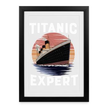 Titanic Expert White Starline RMS Titanic Boys - Framed poster (27 × 37 cm) - black - Front