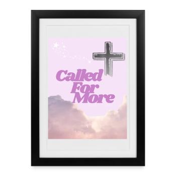 Appelée à Plus de lever de soleil croisé - Affiche encadrée (27 × 37 cm) - noir - Devant