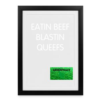 Beef Blastin Queefs - Framed poster (27 × 37 cm) - black - Front