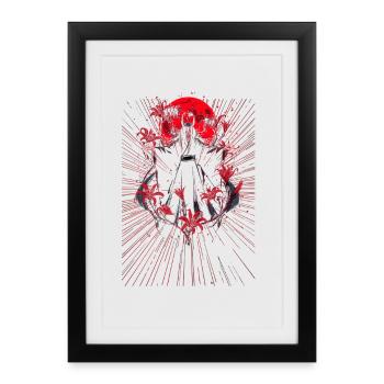 Cape de Mage de la Lune Rouge - Affiche encadrée (27 × 37 cm) - noir - Devant