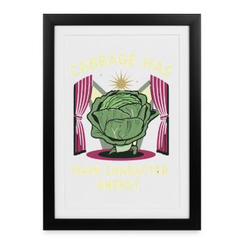 Chou : Énergie du personnage principal - Affiche encadrée (27 × 37 cm) - noir - Devant